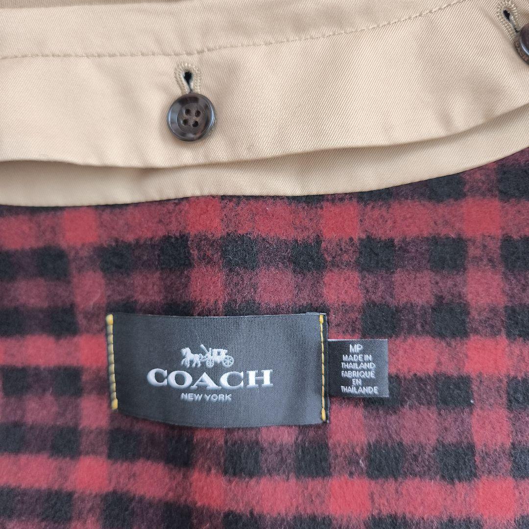 COACH 　コーチ　ベージュ トレンチコート　ライナー付き　希少！大きめサイズ