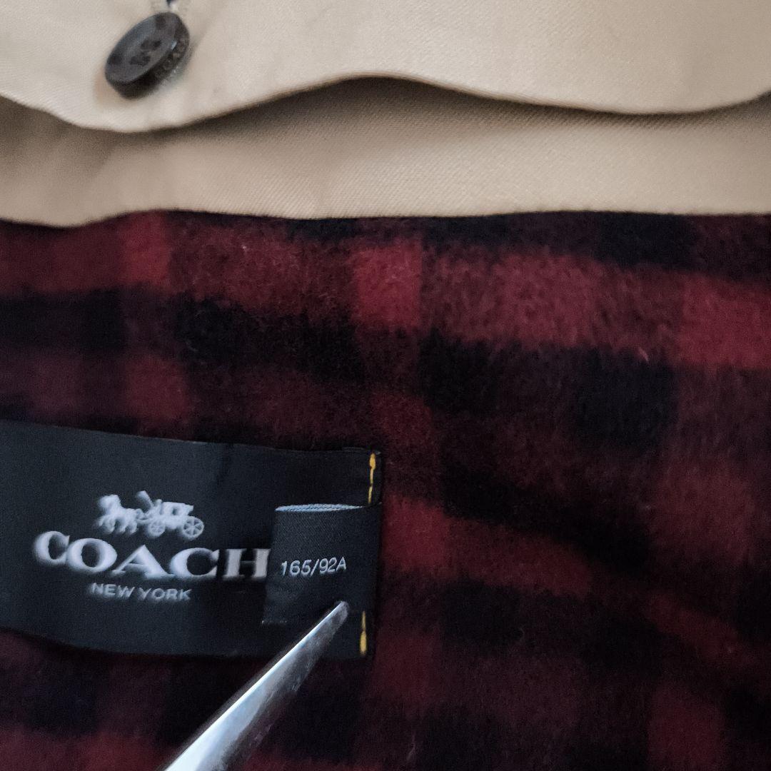 COACH 　コーチ　ベージュ トレンチコート　ライナー付き　希少！大きめサイズ