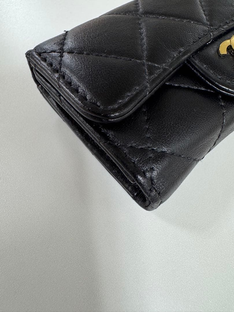 【RyuRyu】CHANEL マトラッセ キャビアスキン 4連キーケース