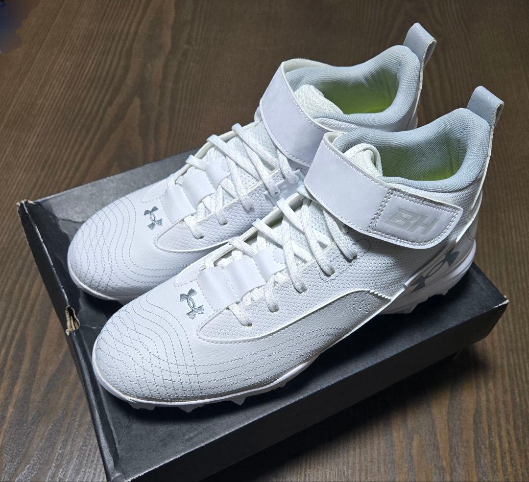 新品 USアンダーアーマー ハーパーモデル ポイントスパイク 28cm