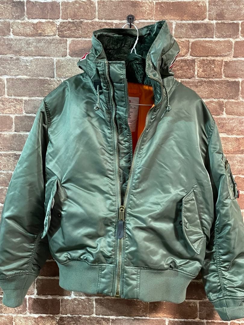 極美品）Supreme 21AW Hooded MA-1 Olive