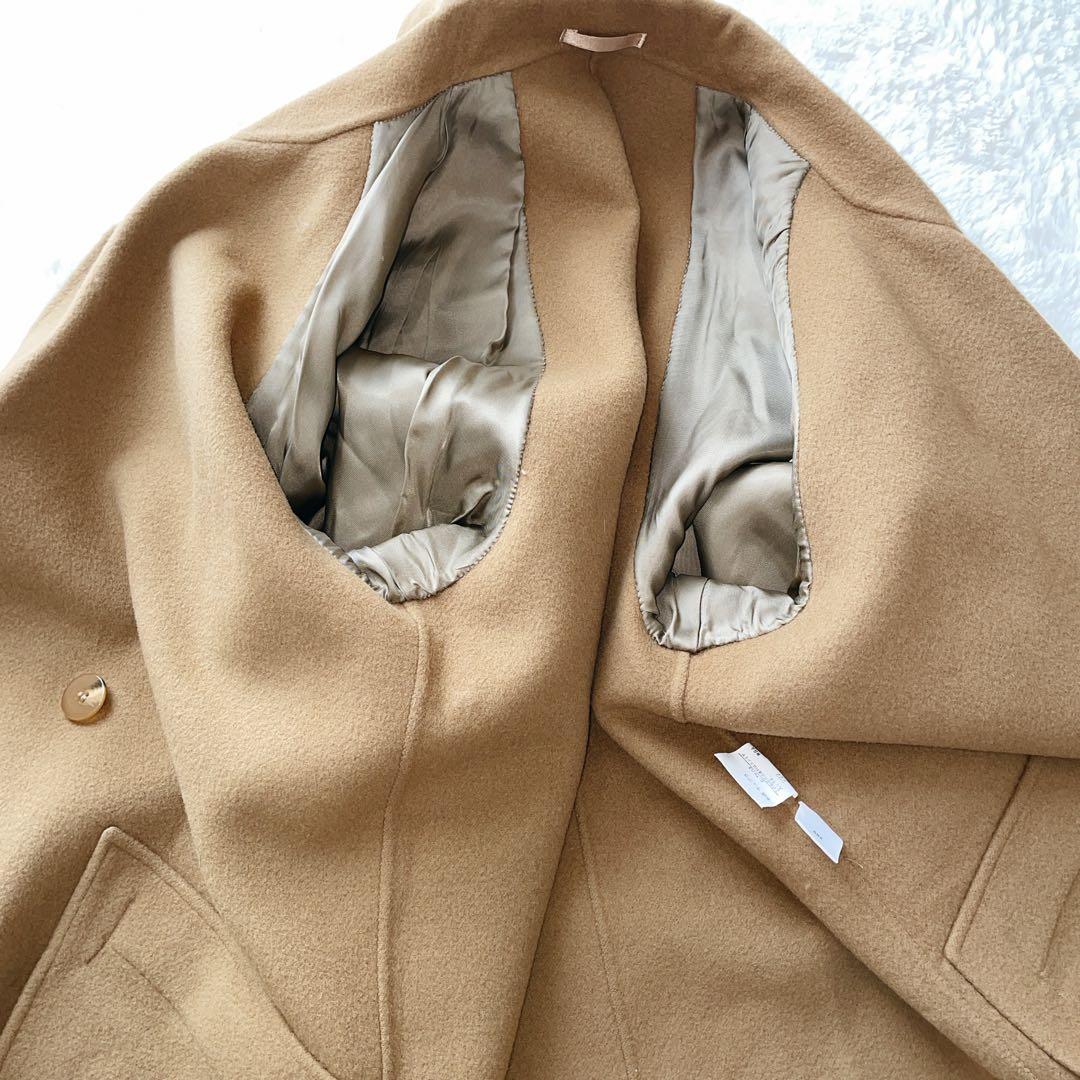 ヴィンテージ　バーバリー　ロングチェスター　リバーコート　ウールカシミヤL