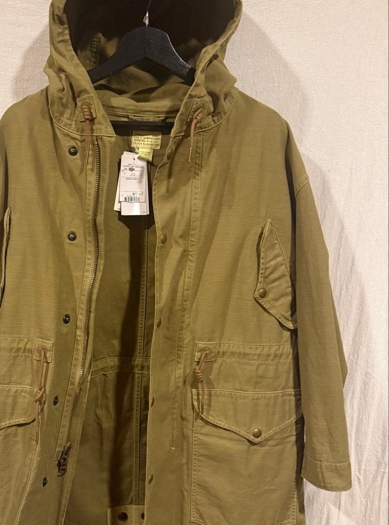 DOUBLE RL （ダブルアールエル）フード付きロングコート