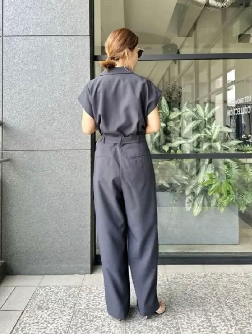 大草直子さん AMARC オリジナル ベルテッドオールインワン　ネイビー