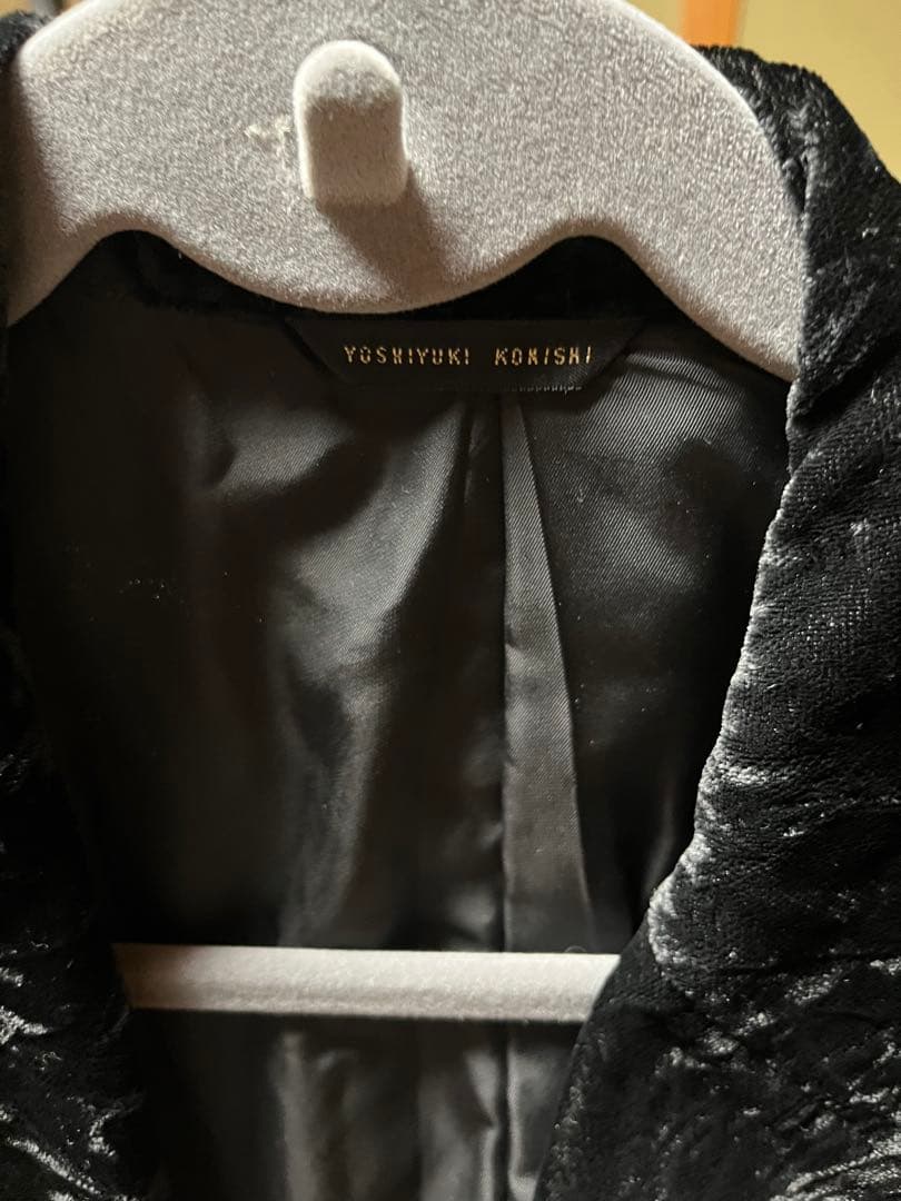 ヴィンテージ　激レア　FICCE ヨシユキコニシ　刺繍　ベルベット　ロングコート