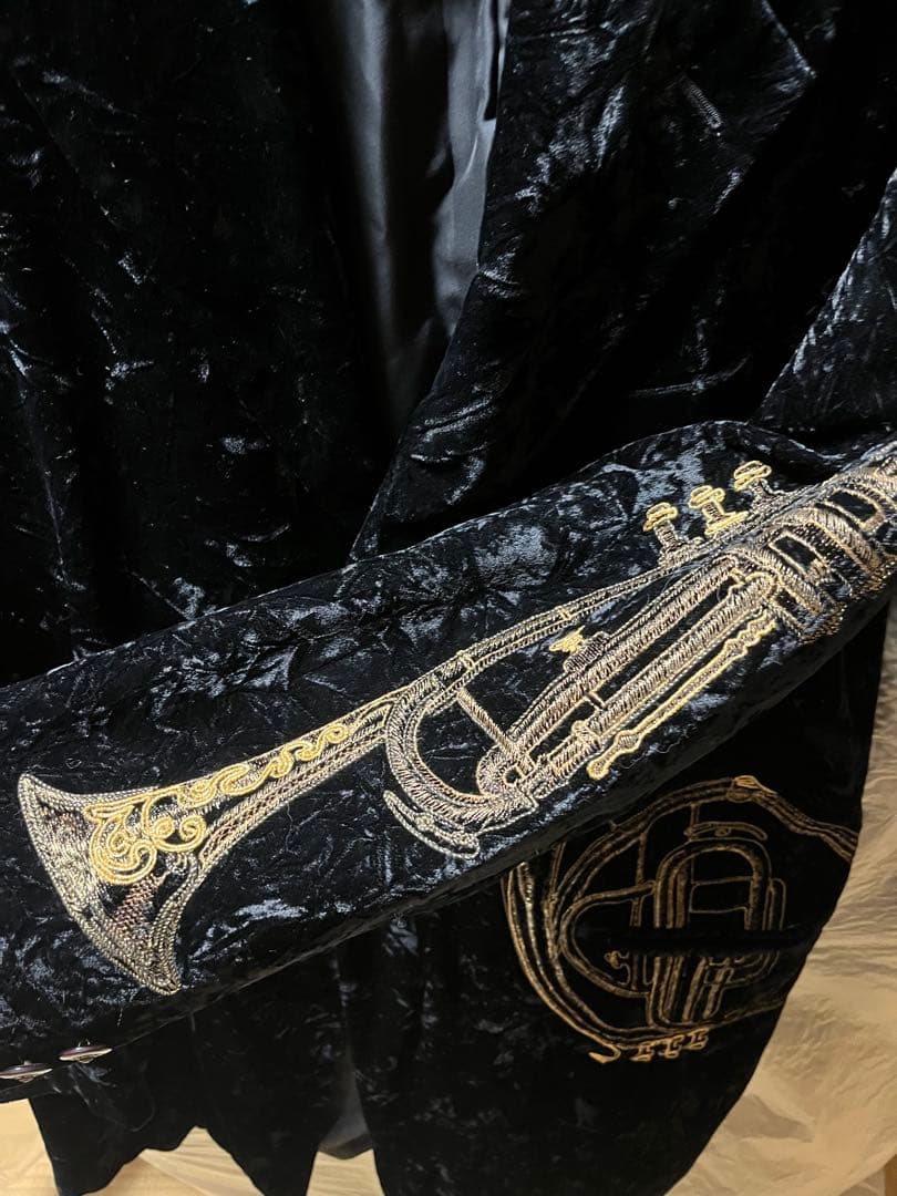 ヴィンテージ　激レア　FICCE ヨシユキコニシ　刺繍　ベルベット　ロングコート