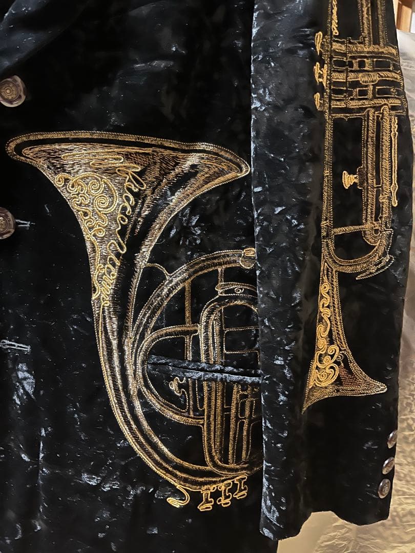 ヴィンテージ　激レア　FICCE ヨシユキコニシ　刺繍　ベルベット　ロングコート