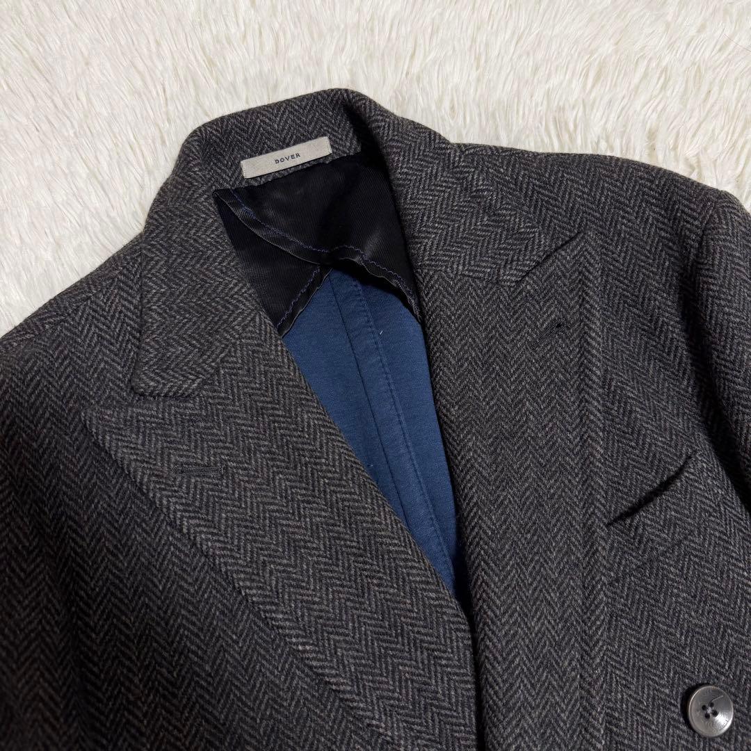 最高級極美品XLサイズ相当　ボリオリ　DOVER チェスターコート　ヘリンボーン
