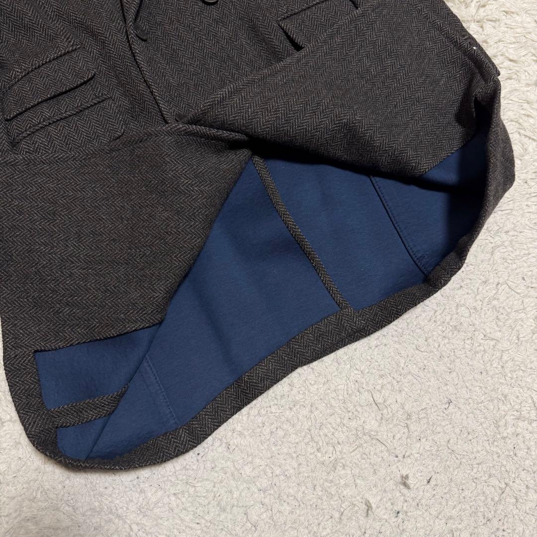 最高級極美品XLサイズ相当　ボリオリ　DOVER チェスターコート　ヘリンボーン