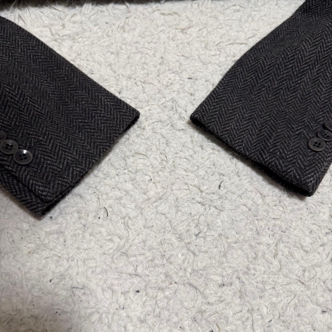 最高級極美品XLサイズ相当　ボリオリ　DOVER チェスターコート　ヘリンボーン