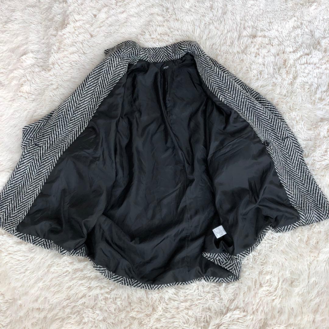 Glambグラムヘリンボーンビッグジャケットウール混