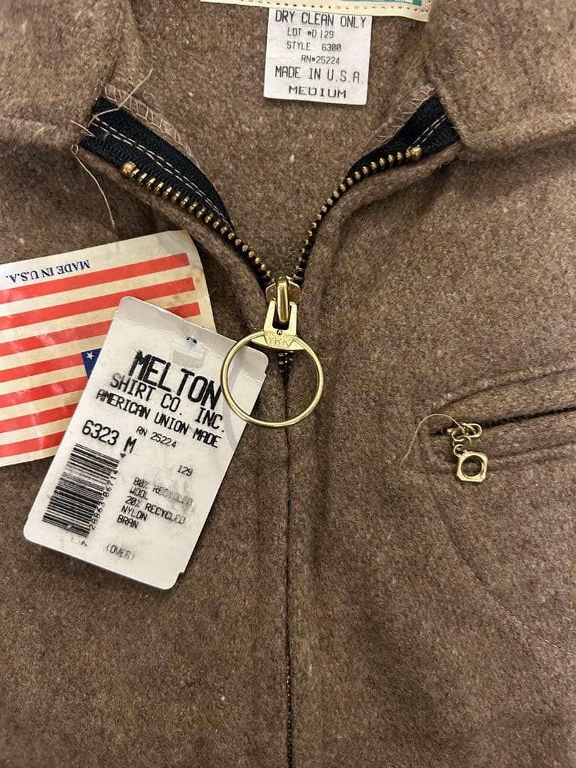 【70s デッドストック】melton ウールジャケット vintage