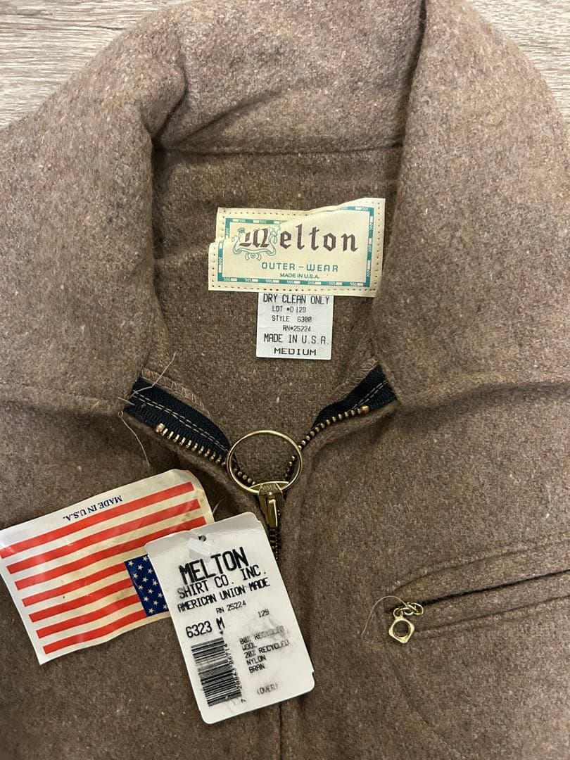【70s デッドストック】melton ウールジャケット vintage