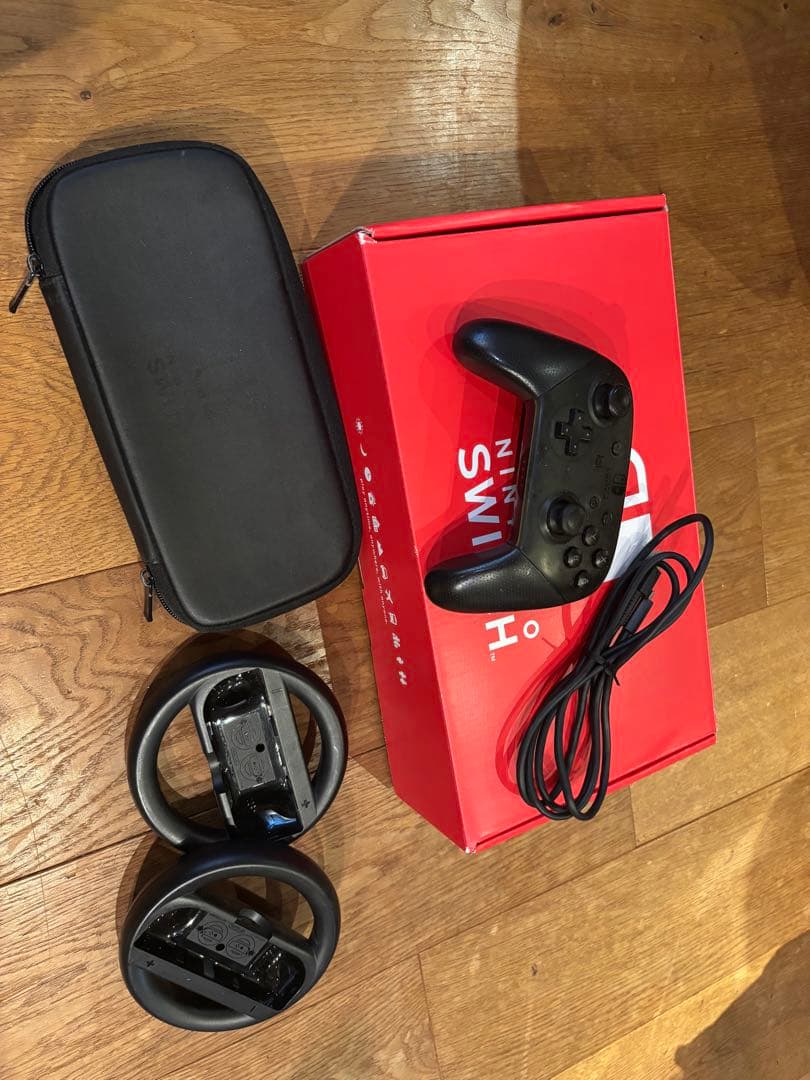 Nintendo Switch本体/プロコン/SDcard/ハンドル 他セット