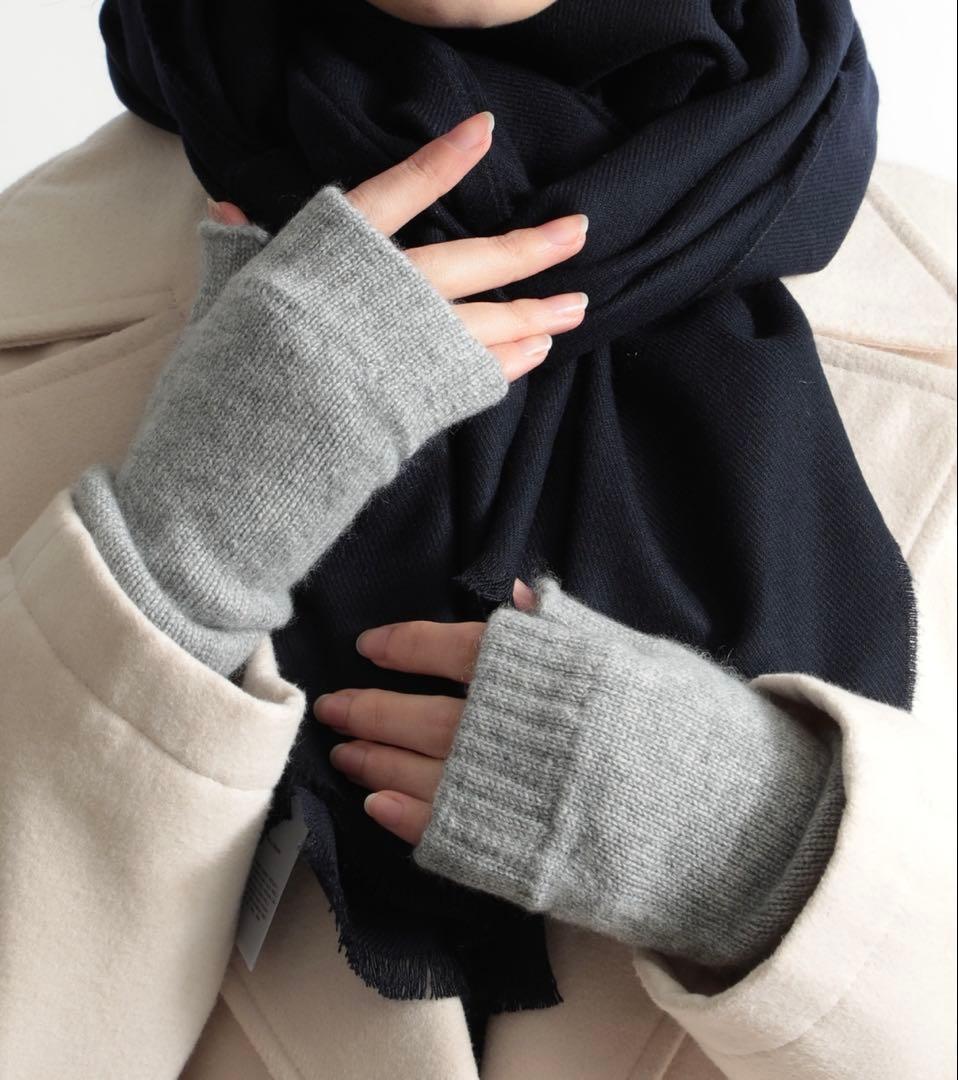 Johnstons of Elgin カシミヤ手袋 バーガンディ