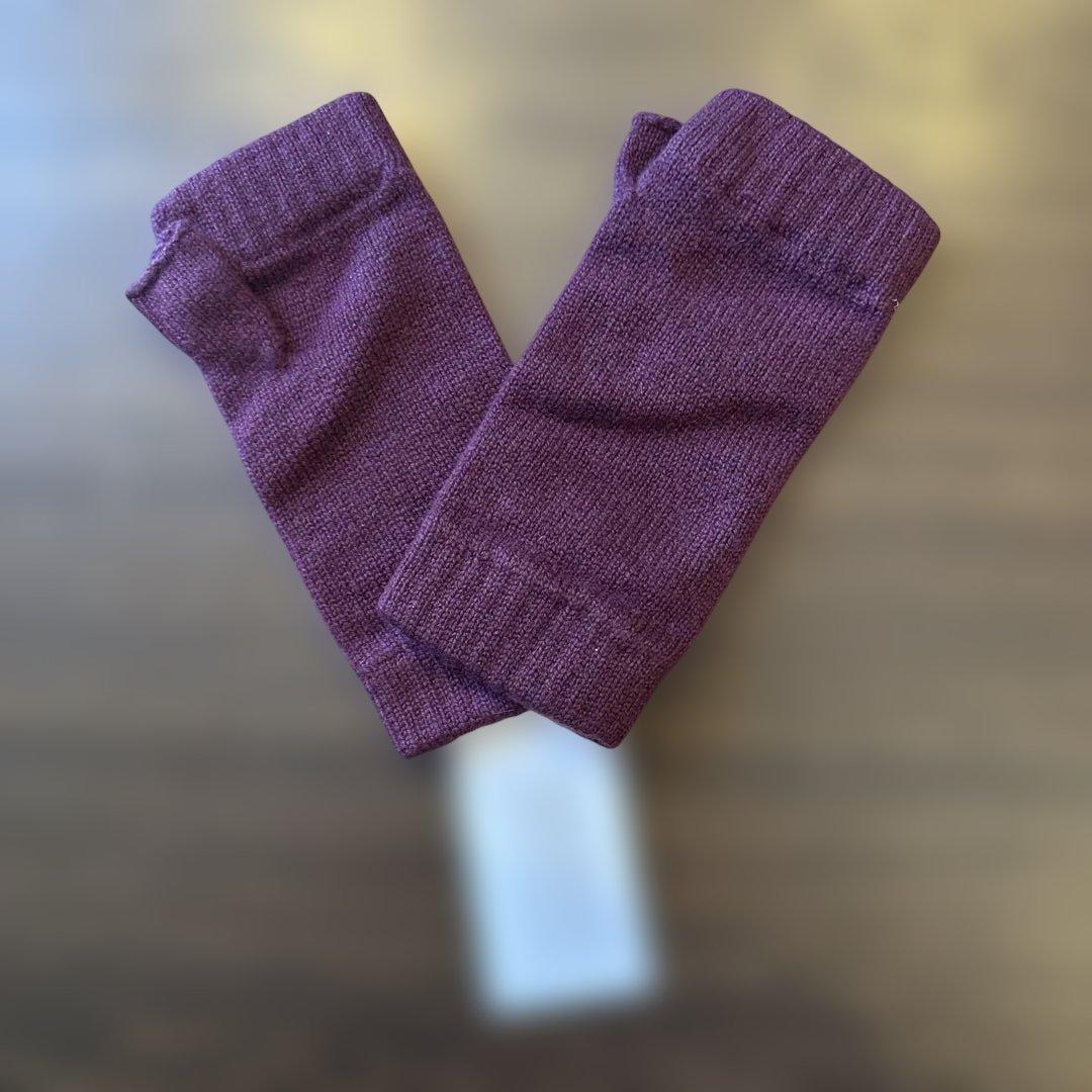 Johnstons of Elgin カシミヤ手袋 バーガンディ