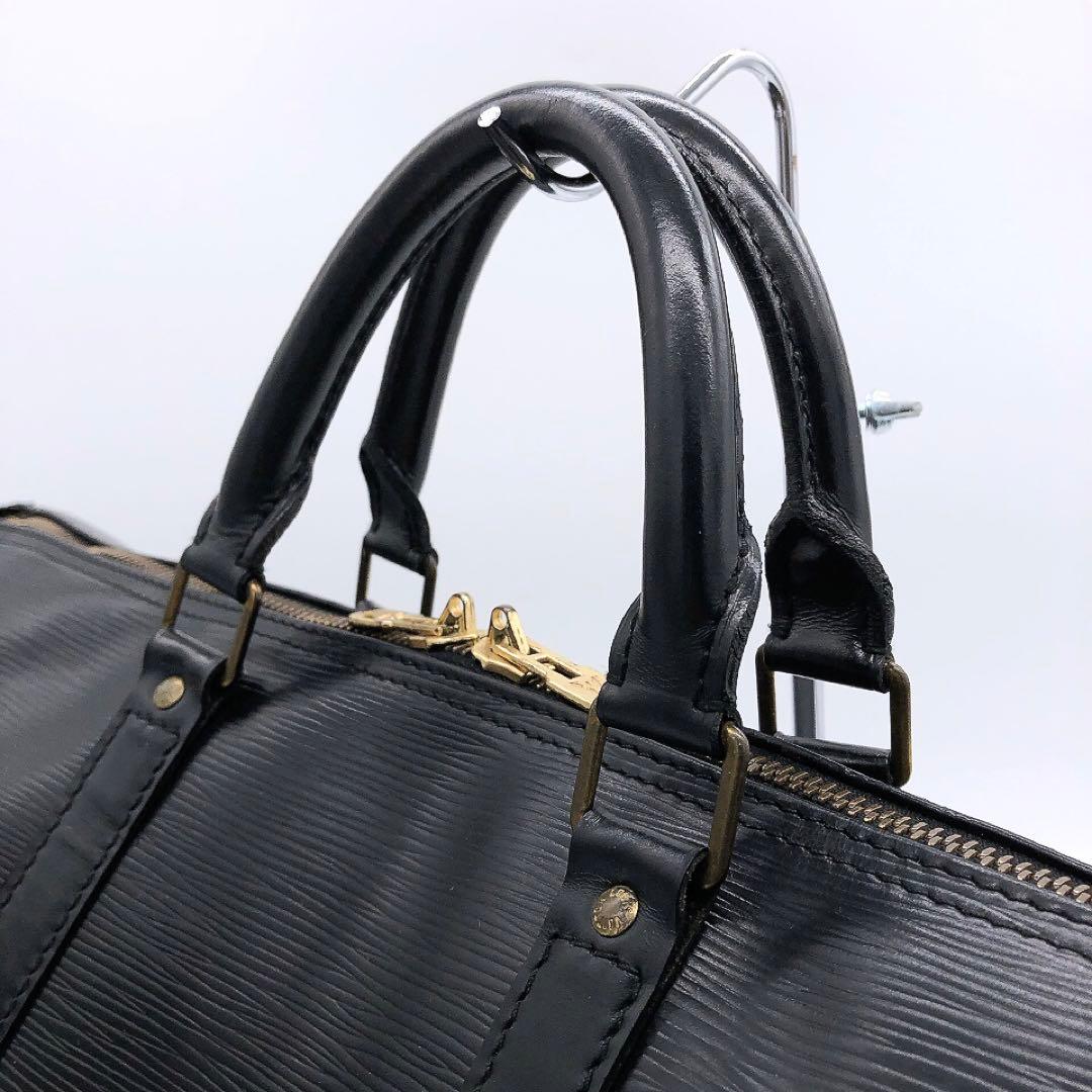 【LOUIS VUITTON】ボストンバッグ　キーポル50 エピ　ブラック