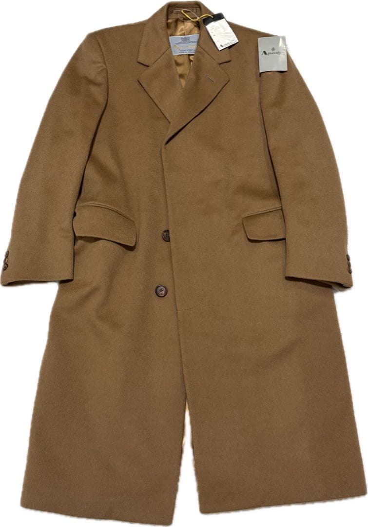カシミヤ100%✨Aquascutum アクアスキュータム チェスターコートＭ