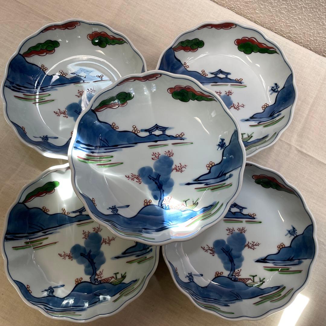 ㉜源右衛門　菊割取皿