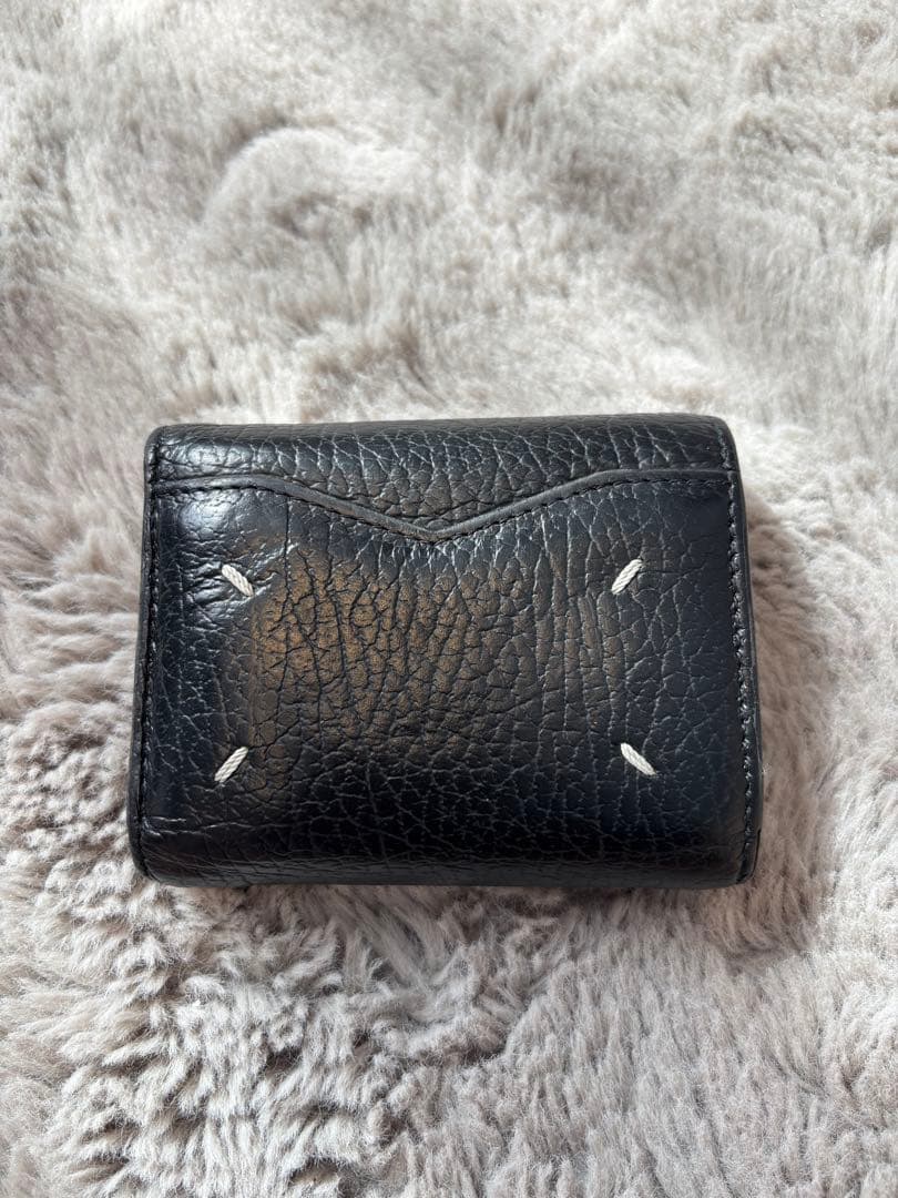 Maison Margiela ブラックレザー ミニ財布