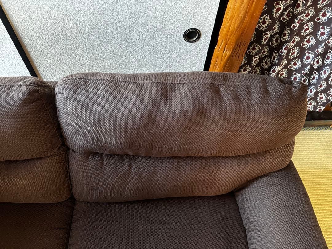 どらニャン様ダークブラウン 3人掛けソファ