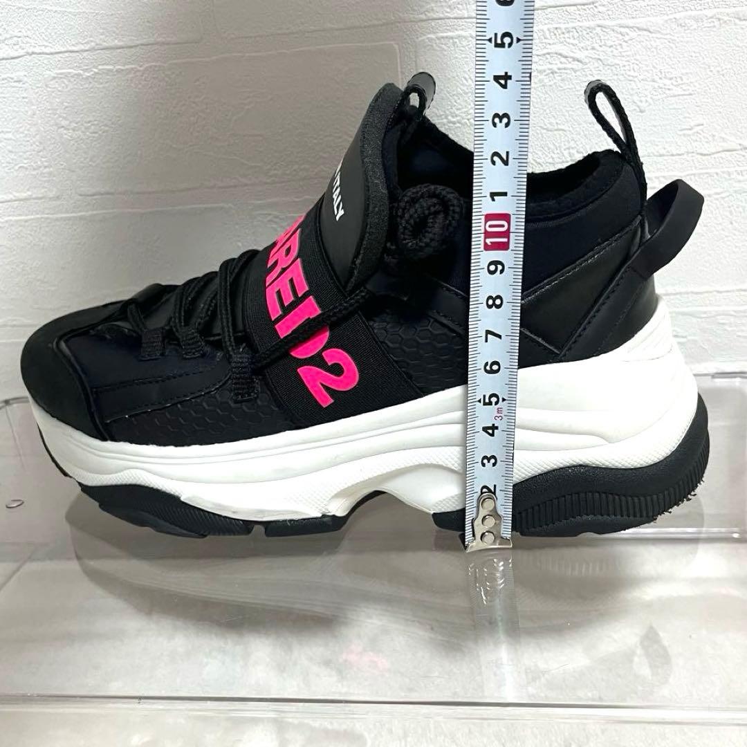 美品✨ディースクエアード2 D-Bumpy 厚底スニーカー 23.0cm