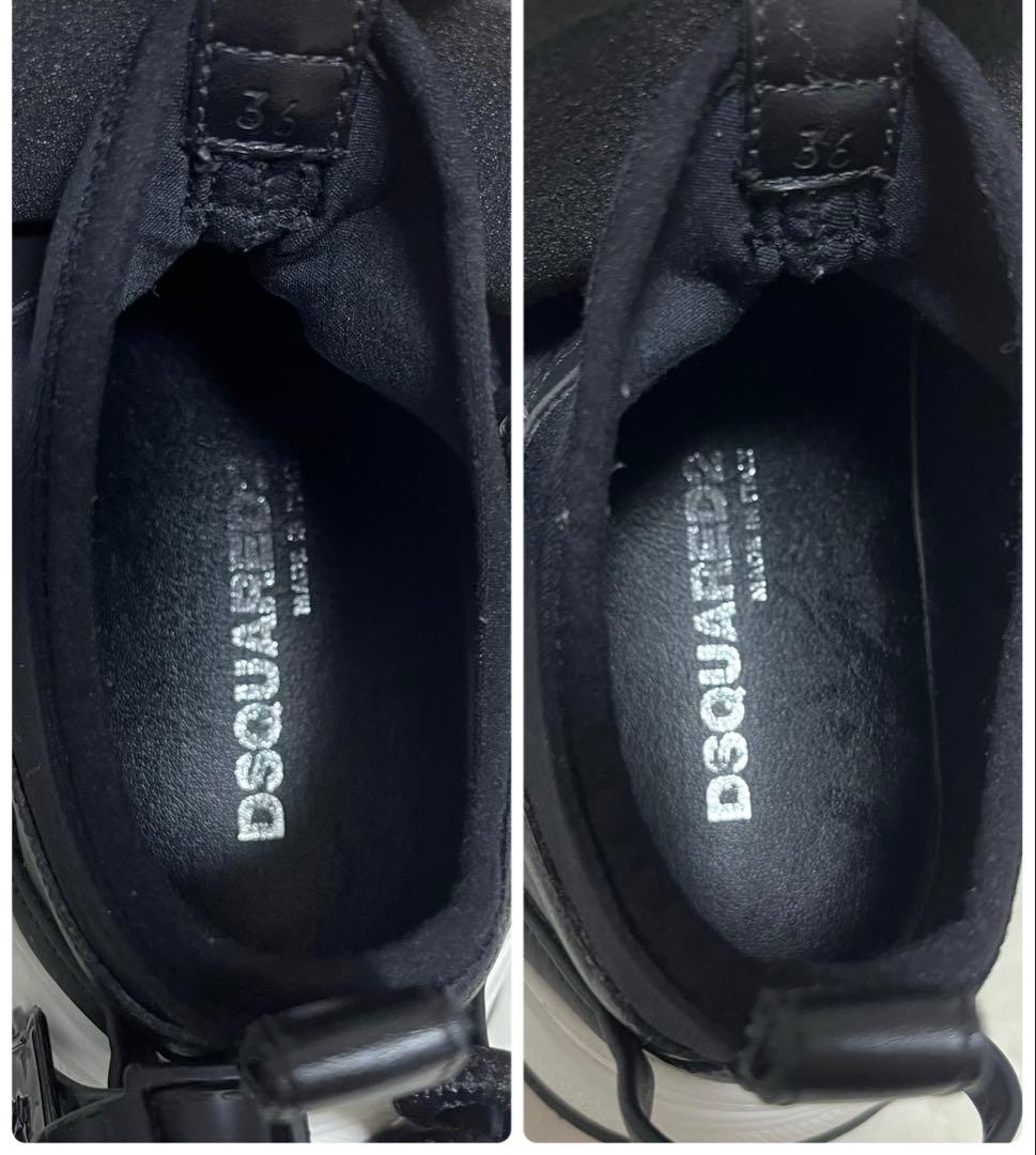 美品✨ディースクエアード2 D-Bumpy 厚底スニーカー 23.0cm