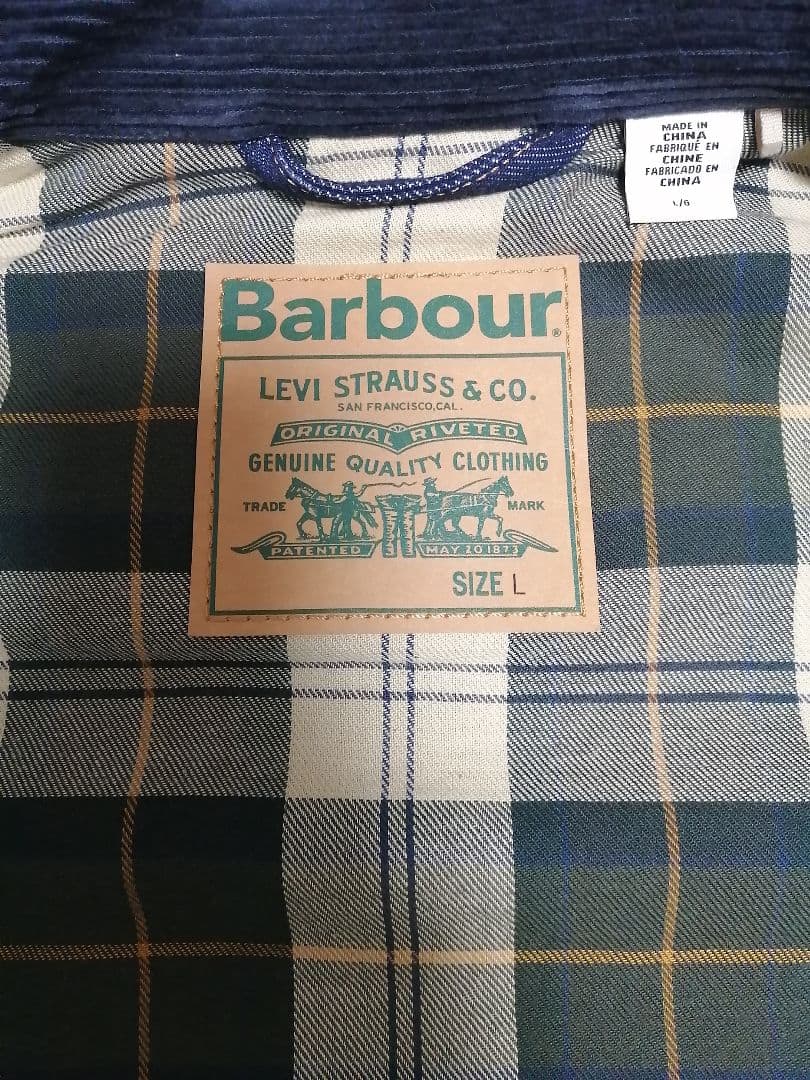 ジャケット・アウター LEVI'S x Barbour Bedale Denim Jacket L