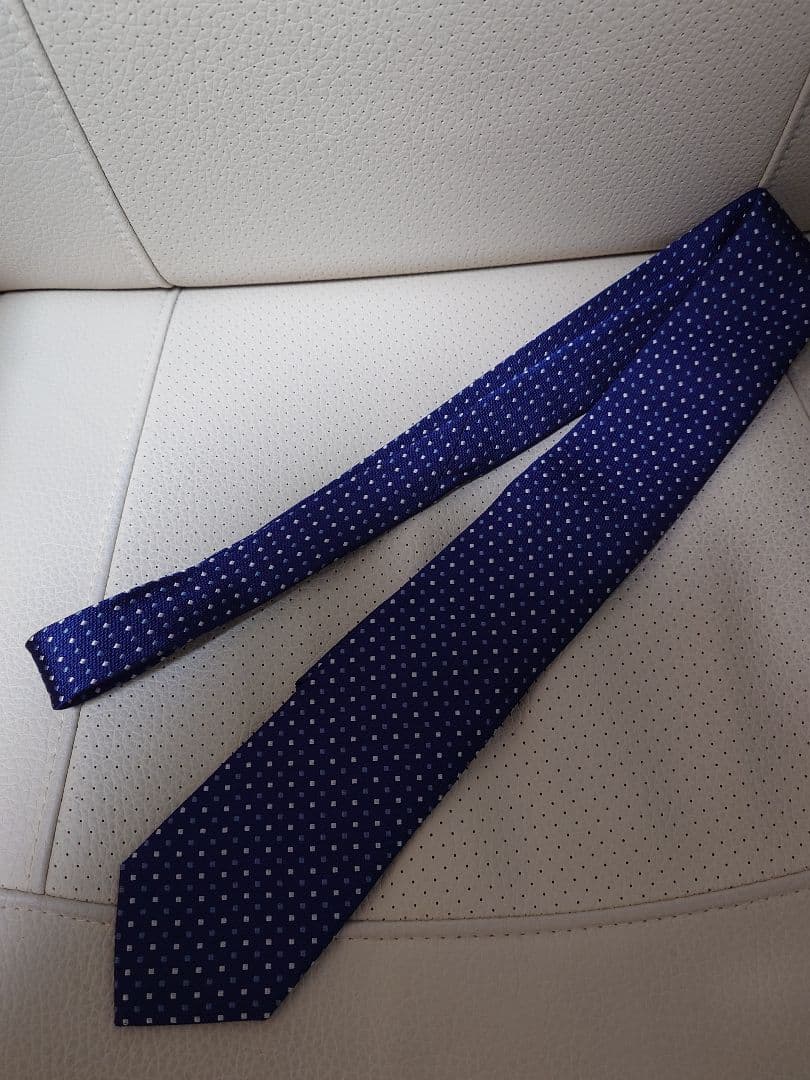 BRUNELLO CUCINELLI ネクタイ ネイビー ドット柄