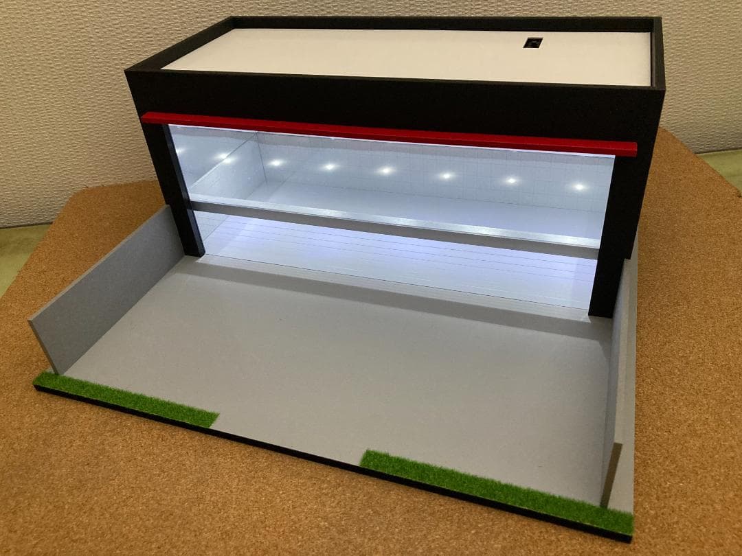 ミニカー用ジオラマ：1/43カーディーラーⅢ／ROUTE66仕様