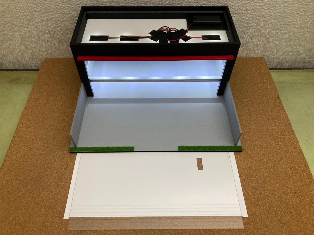 ミニカー用ジオラマ：1/43カーディーラーⅢ／ROUTE66仕様