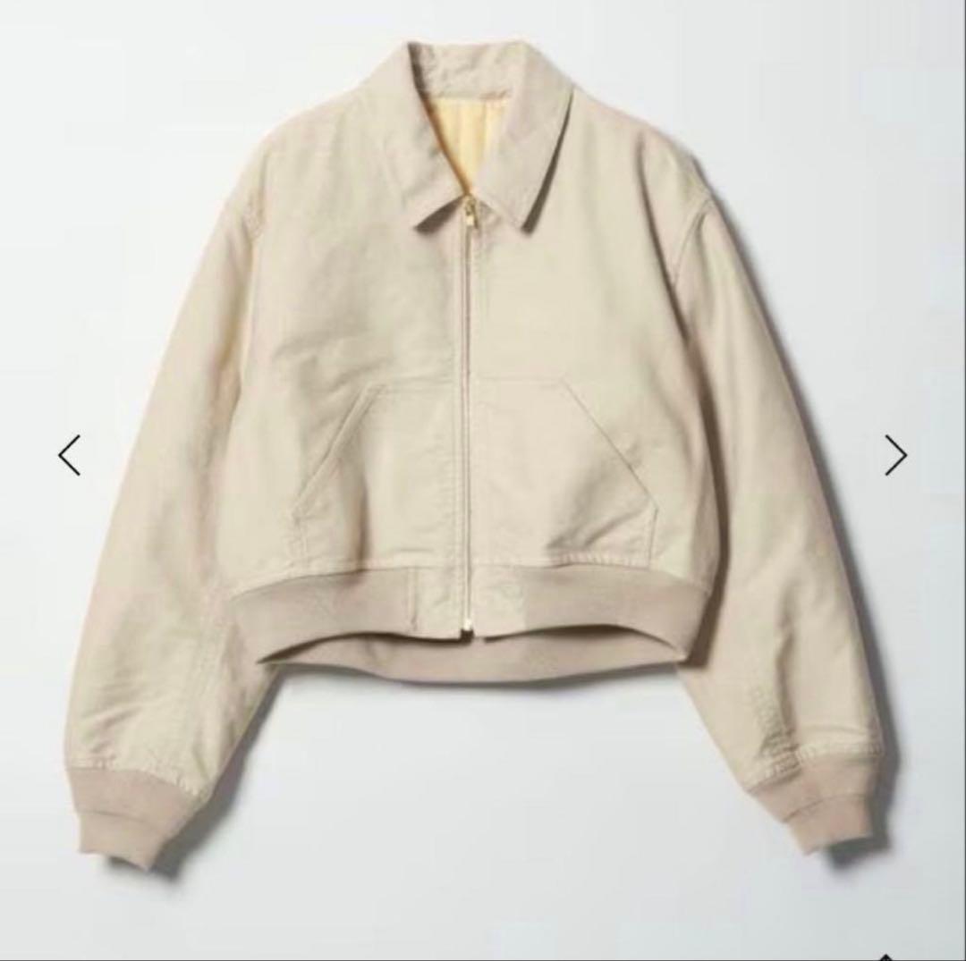 ６(ROKU) コットンピーチ ブルゾン