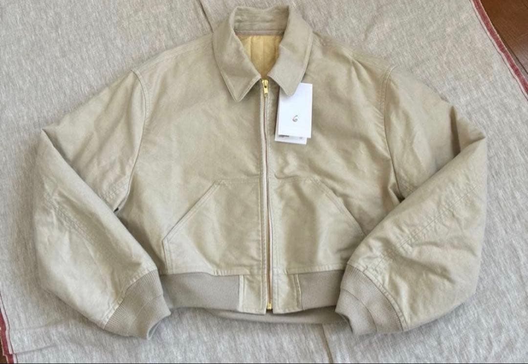 ６(ROKU) コットンピーチ ブルゾン