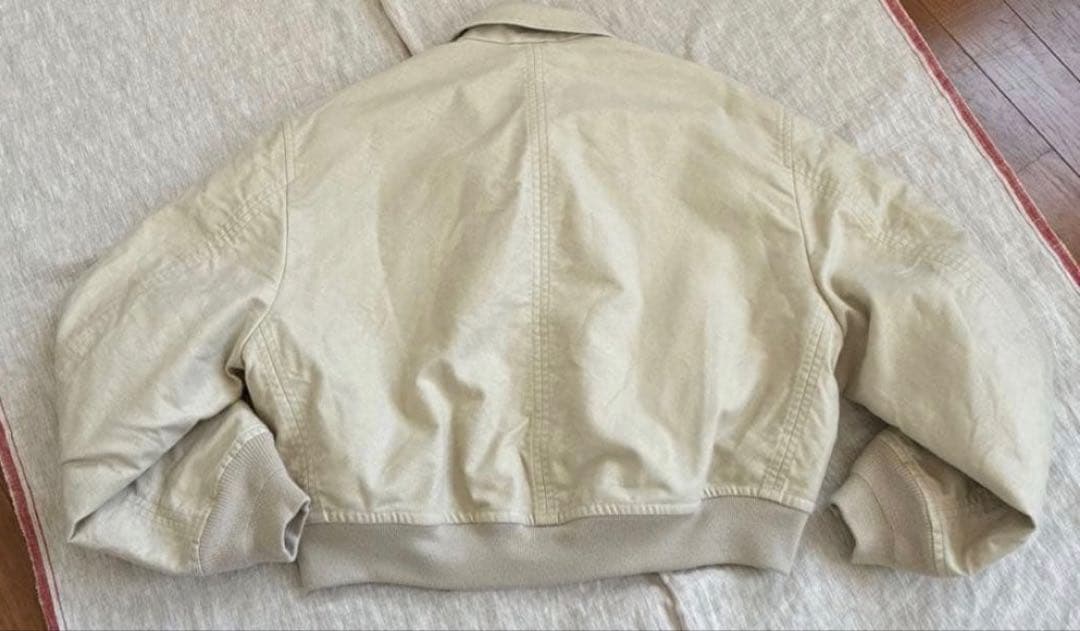 ６(ROKU) コットンピーチ ブルゾン