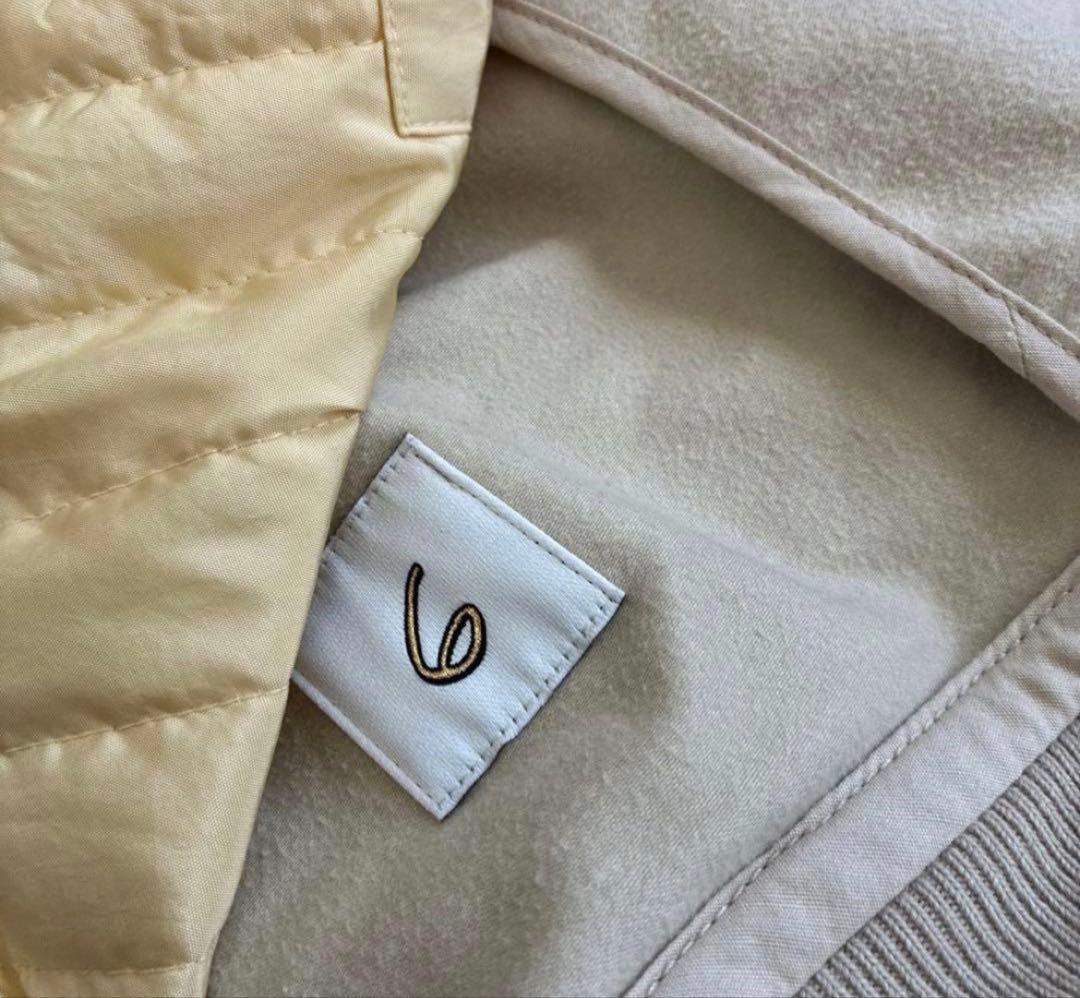 ６(ROKU) コットンピーチ ブルゾン