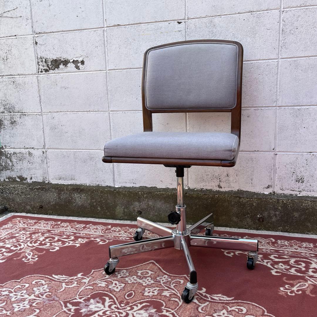 karimoku カリモク家具◾️キャスター付きデスクチェア 椅子 イス 木製家具