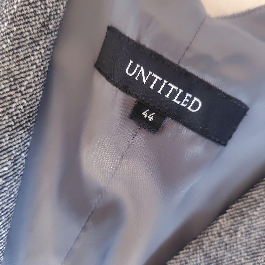 UNTITLEDアンタイトル　ミックスツイード ジャンパースカート　大きめ