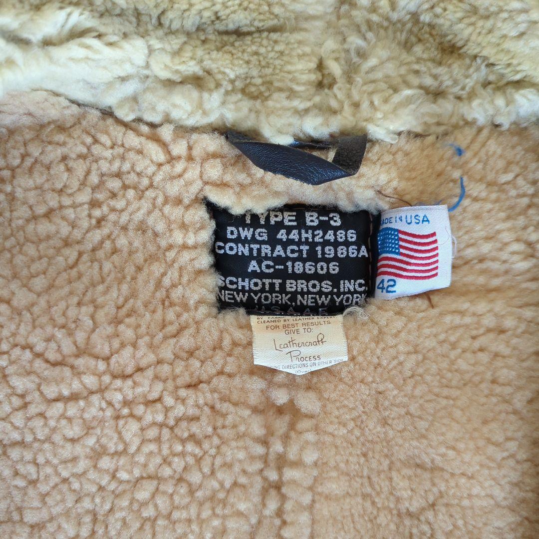 SCHOTT ショット　フライトジャケット　B-3　サイズ42