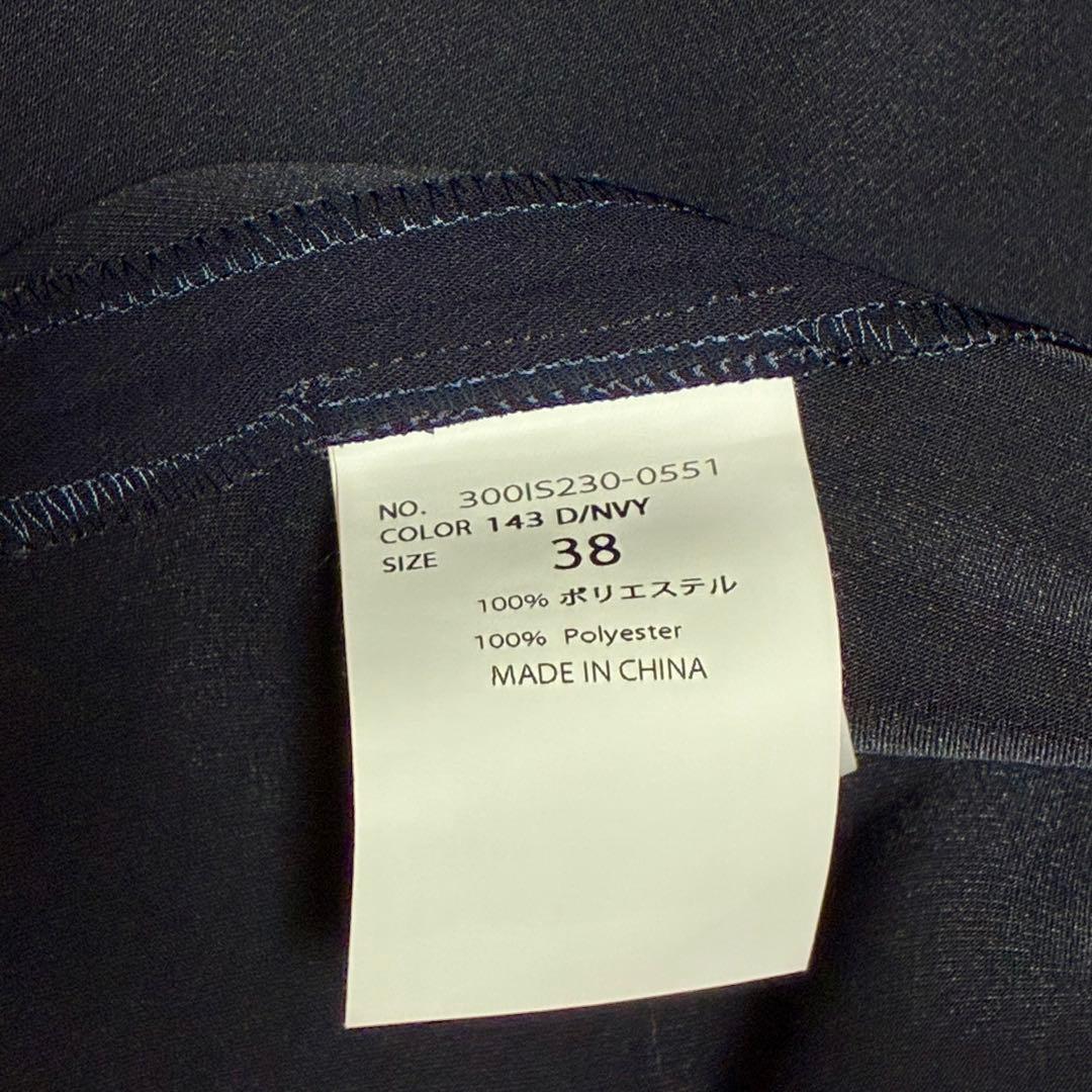 ★美品★ENFOLD ラウンドカーブジャケット 36 ダークネイビー