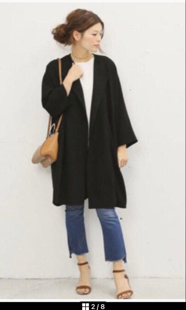 最終値下げミューズドゥーズイエムクラストリアセジョーゼットコート　クリーニング済