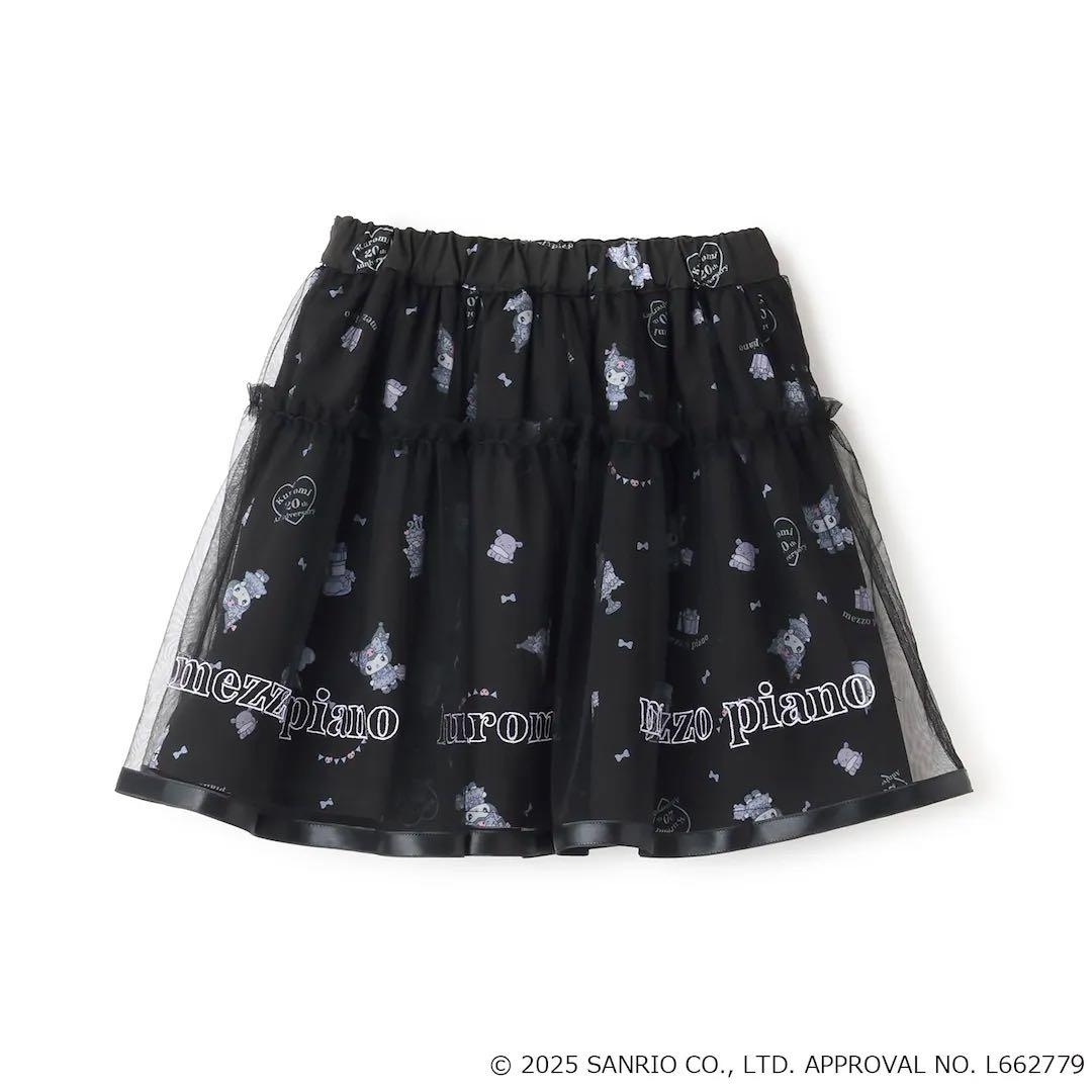 プ*読様 美品　メゾピアノ　クロミ裾スカラップトレーナー+チュールスカートセット