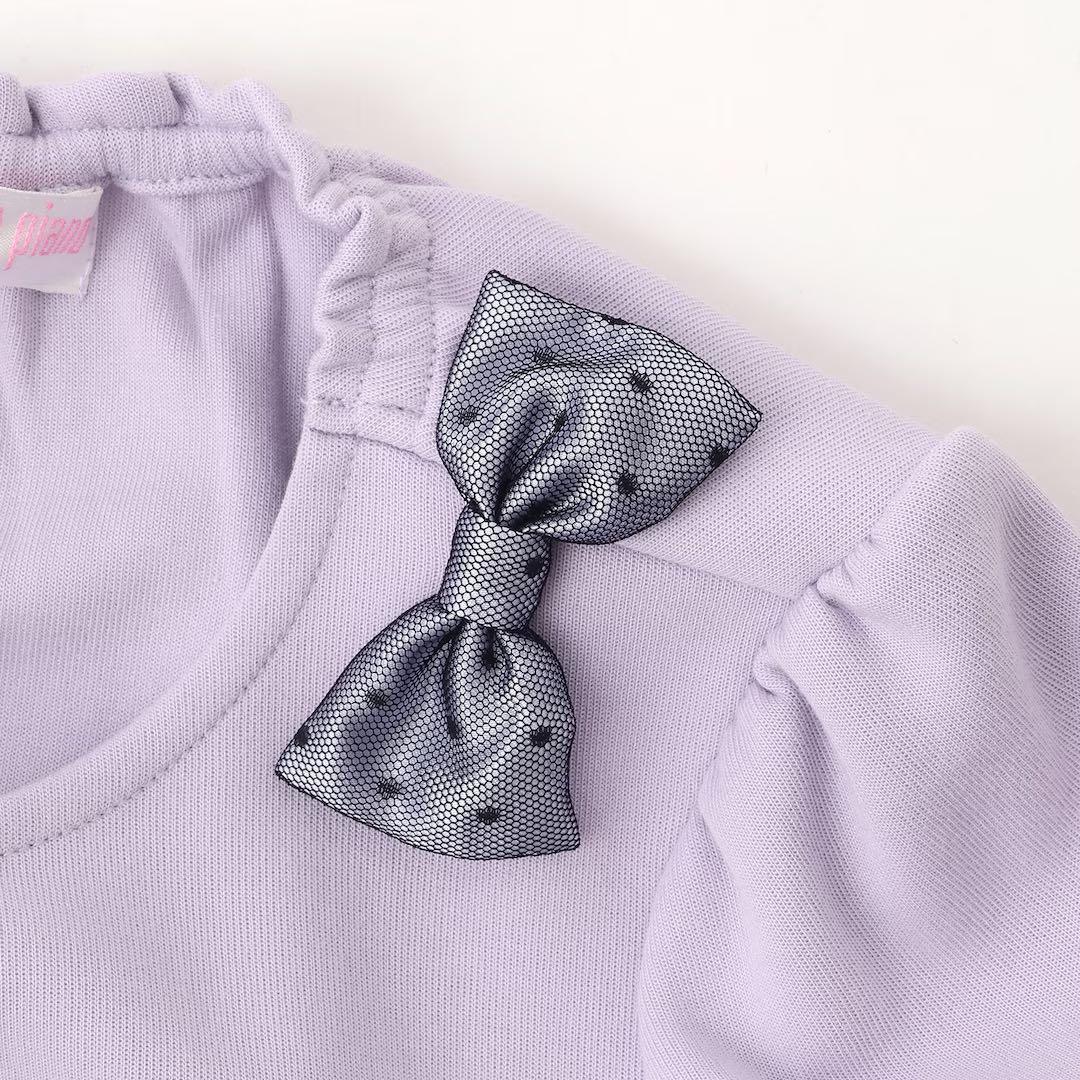 プ*読様 美品　メゾピアノ　クロミ裾スカラップトレーナー+チュールスカートセット