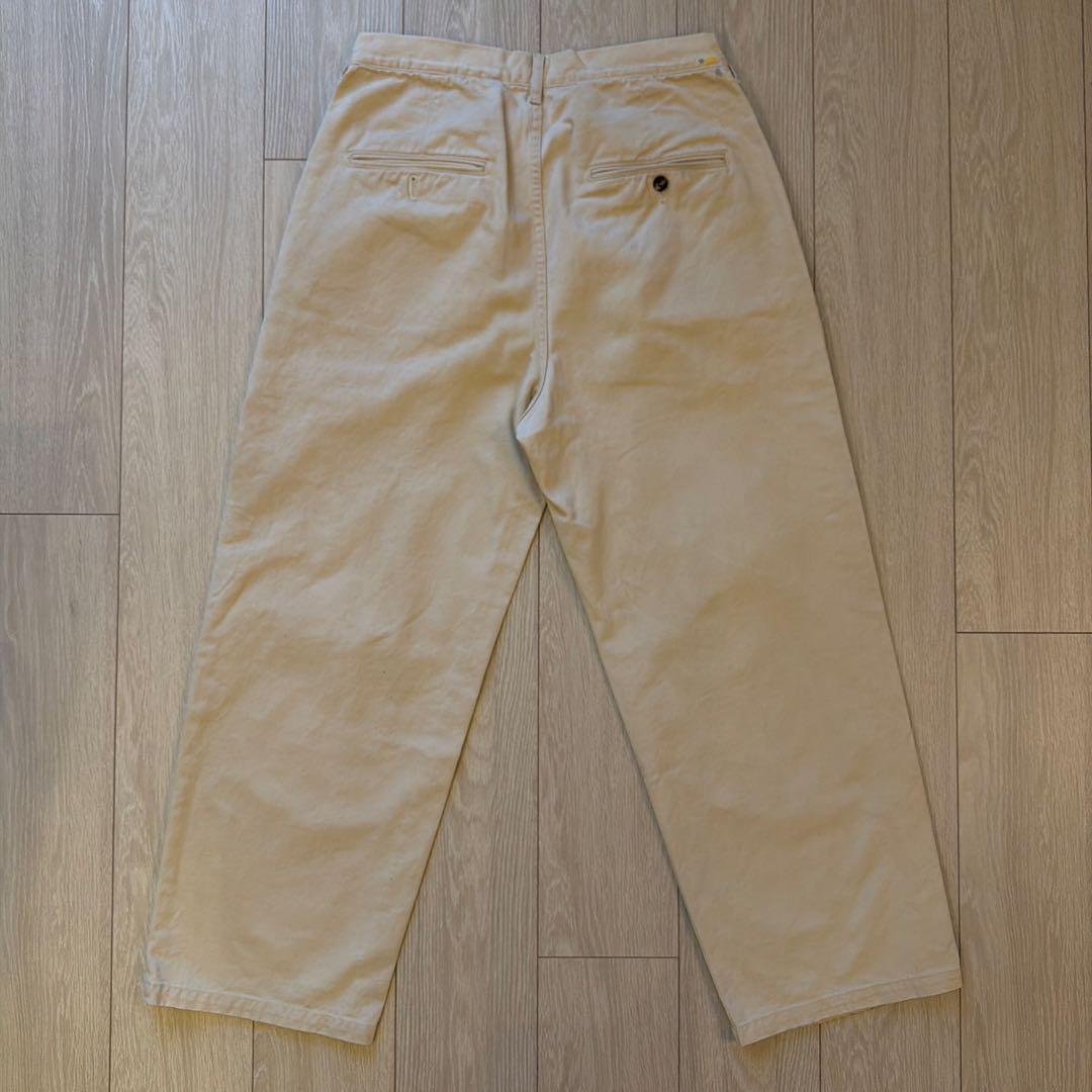 パンツ ancellm PAINT CHINO TROUSERS size2