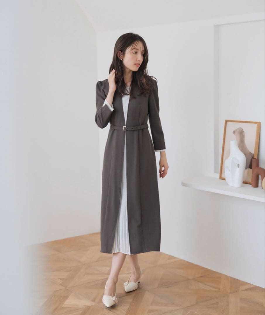 【完売品】MISCH MASCH フロントプリーツワンピース　Mサイズ