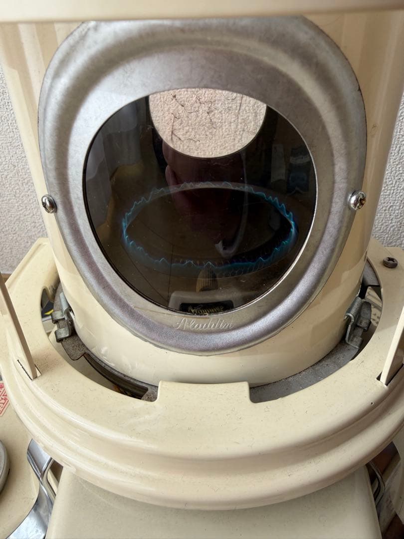 【極上品】ヴィンテージアラジン ブルーフレームヒーターカスタム　ファン付