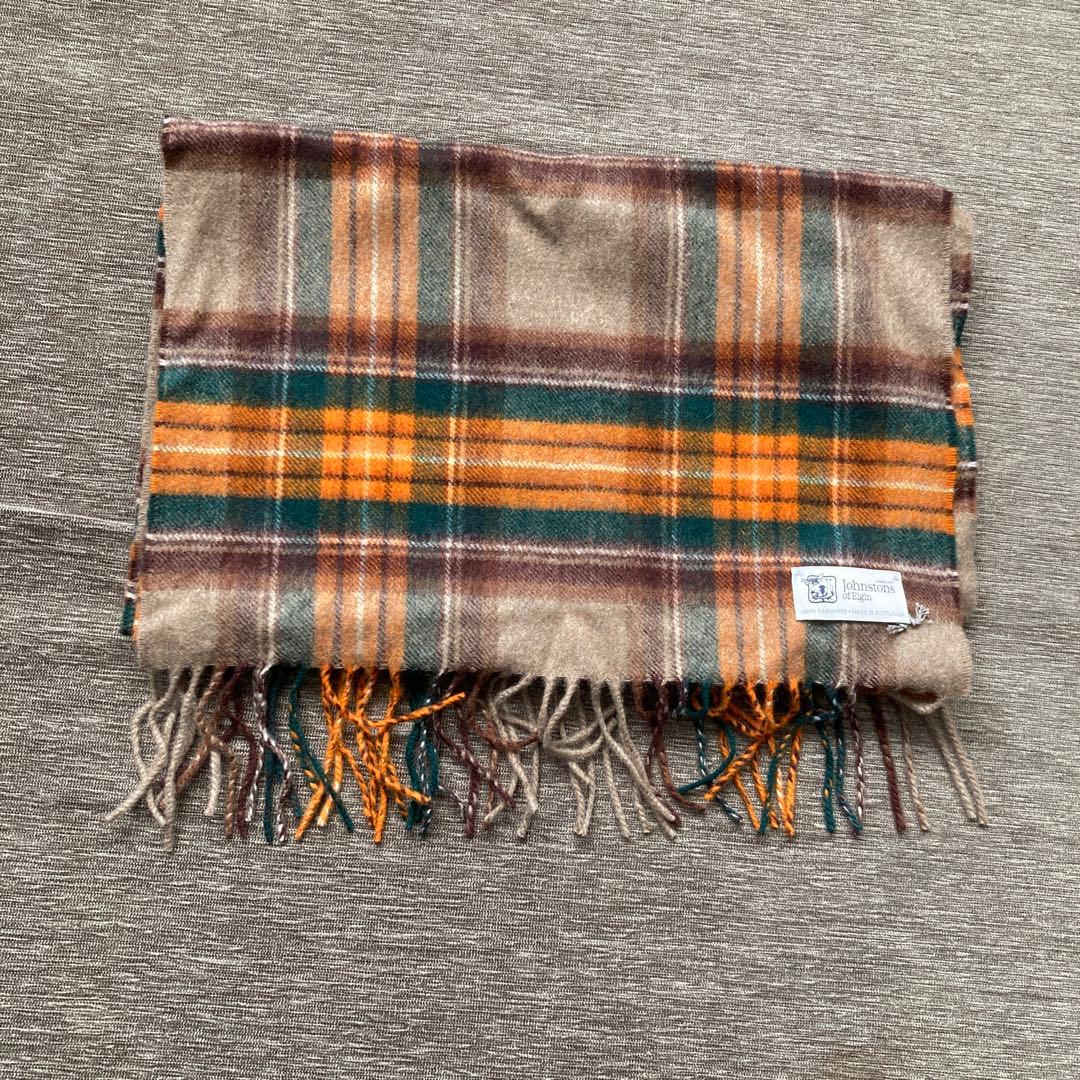 ジョンストンズ JOHNSTONS OF ELGIN カシミヤ中判ストール