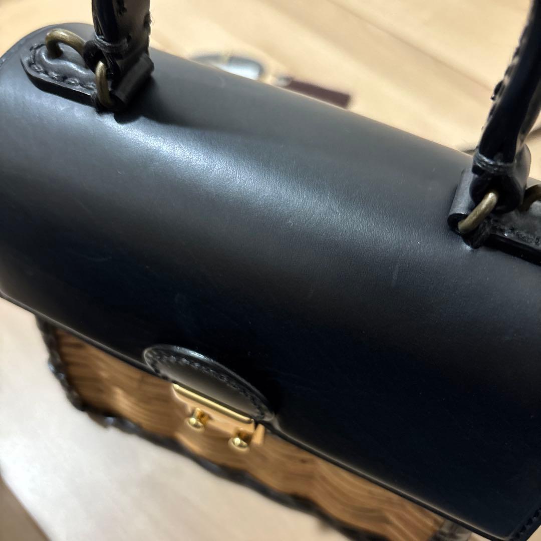 美品　エバゴス ebagos カゴバッグ　ケリーミニ