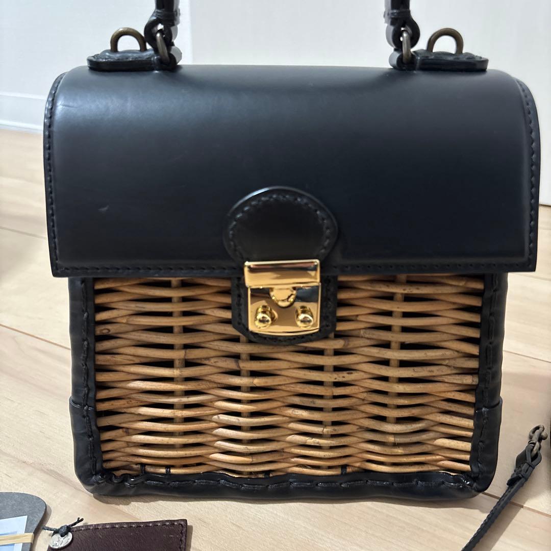 美品　エバゴス ebagos カゴバッグ　ケリーミニ