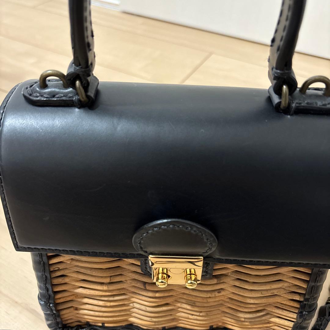 美品　エバゴス ebagos カゴバッグ　ケリーミニ