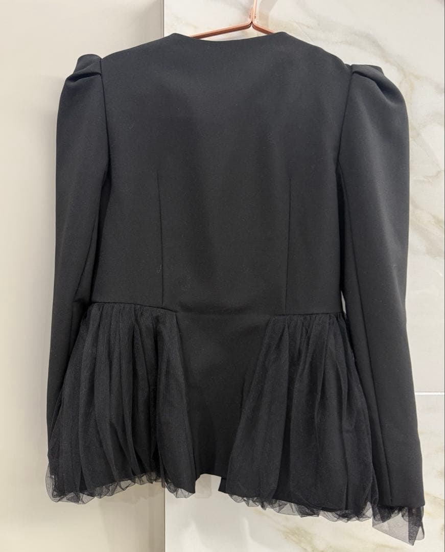 CENKA センカ ビジューボタンジャケット　ブラック（STORY掲載商品）